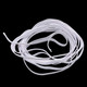 5mm Flat Elastic Cord - White, 3m